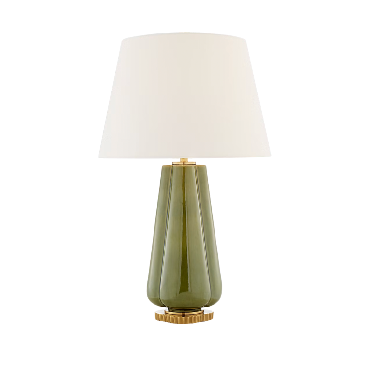 Visual Comfort Penelope Table Lamp in Green