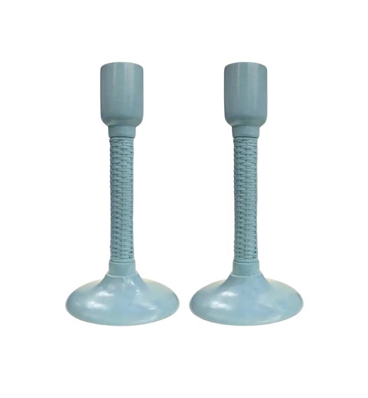 Rattan Candlesticks